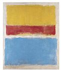 Blue Canvas Paintings - Untitled Yellow Red and Blue 1953